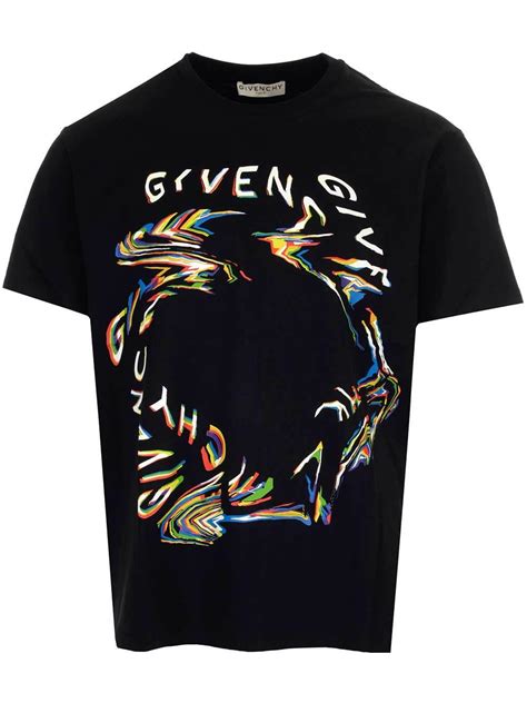 givenchy glitch printed t-shirt|givenchy t shirt prices.